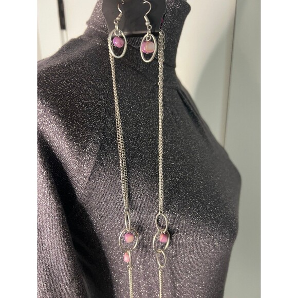 NWT Necklace Set & Express Design Studio Top sz Small - Picture 6 of 7